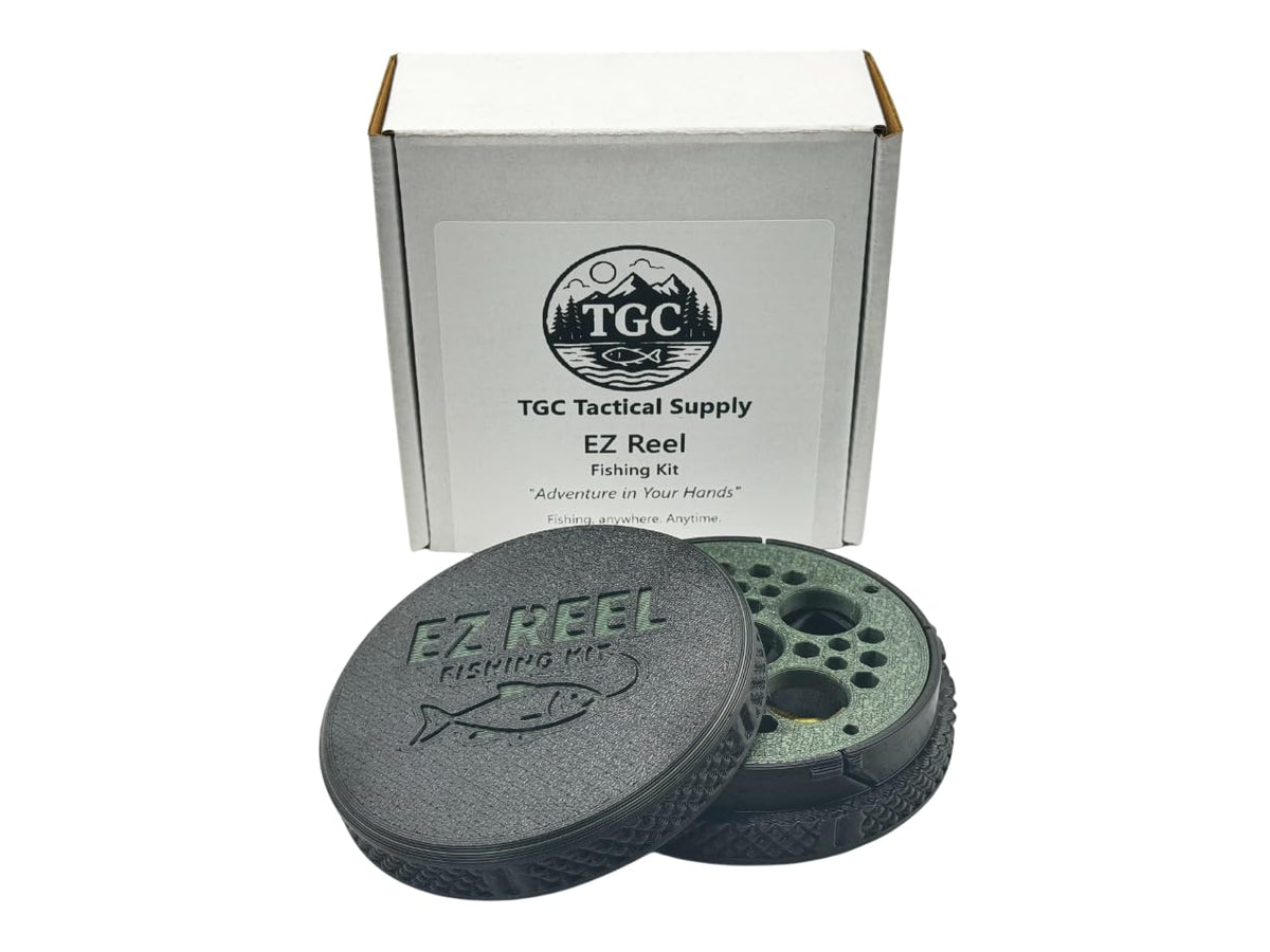 EZ Reel Fishing Kit – Pocket Size Handline Fishing Reel | Ultimate Compact Rodless Reel Fishing Kit for Hiking, Outdoors, and Adventure.