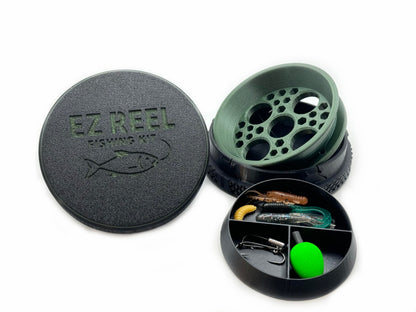 EZ Reel Fishing Kit – Pocket Size Handline Fishing Reel | Ultimate Compact Rodless Reel Fishing Kit for Hiking, Outdoors, and Adventure.