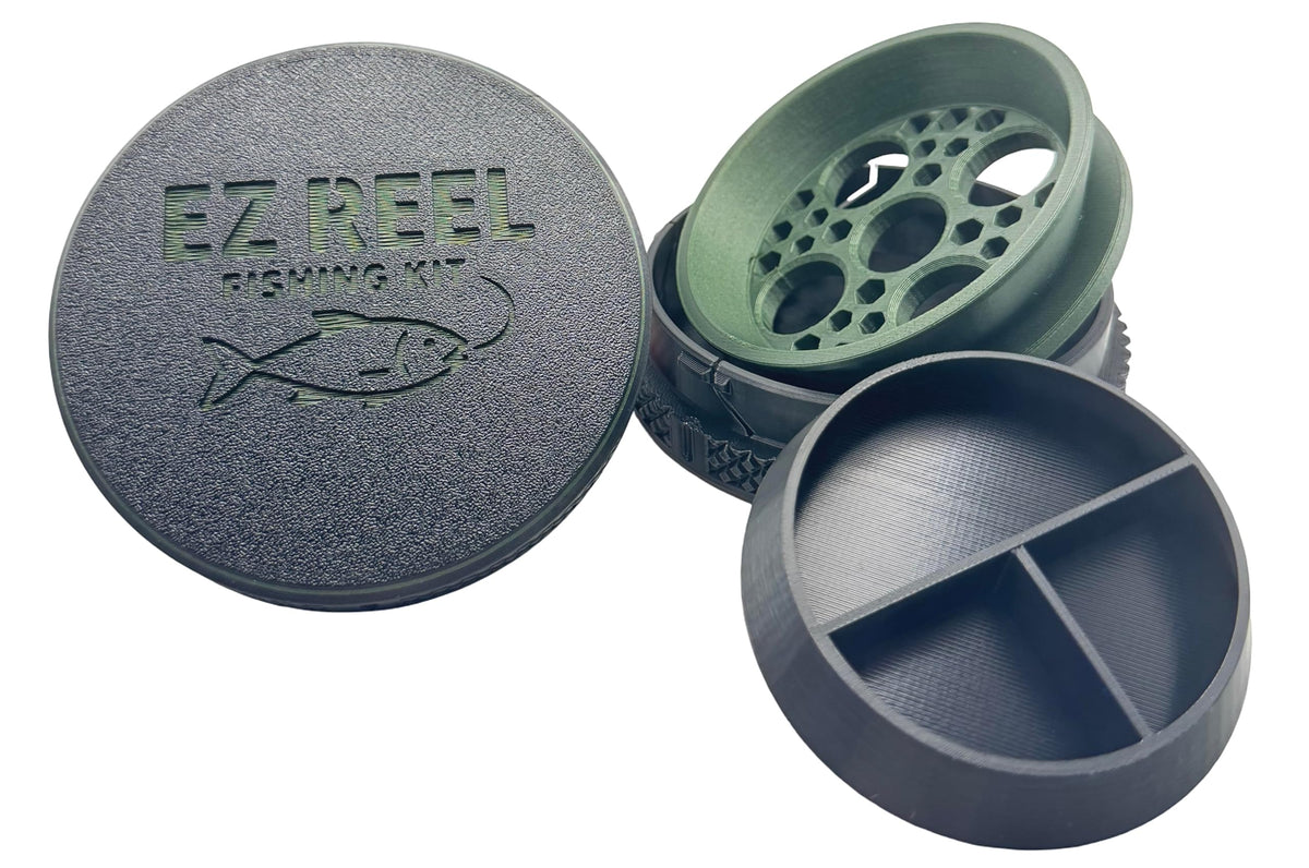 EZ Reel Fishing Kit – Pocket Size Handline Fishing Reel | Ultimate Compact Rodless Reel Fishing Kit for Hiking, Outdoors, and Adventure.